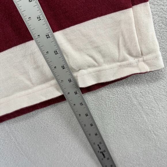 Vintage Harvard Rugby Shirt Men's Small Red White Swimming & Diving Embroidered - Picture 10 of 16